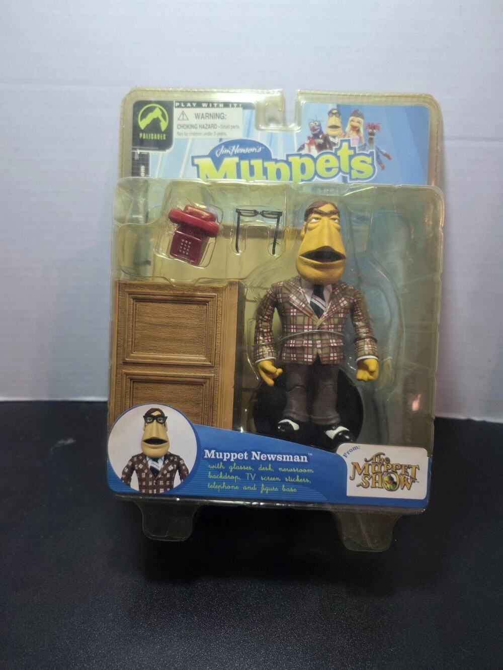 Muppets Series 5 Muppet Newsman Action Figure Palisades Toys 2003